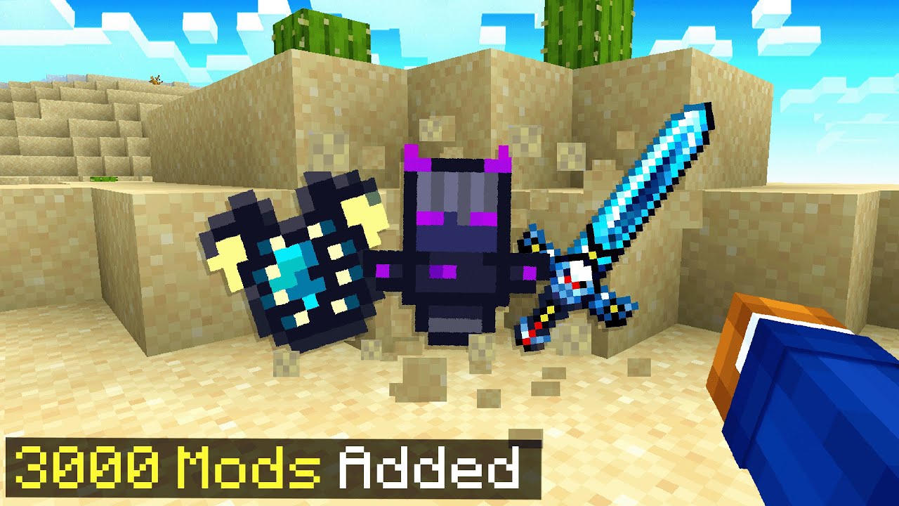 I Added 3000 Mods Into Minecraft