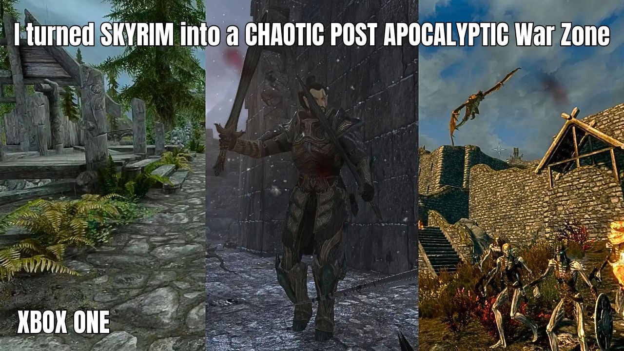I turned SKYRIM into a CHAOTIC POST APOCALYPTIC War Zone