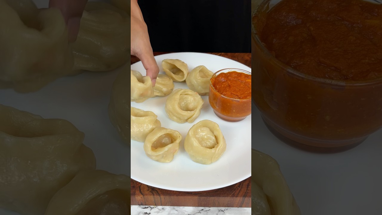 Momos ASMR #cooking #viralshorts #tinglefeast #momos