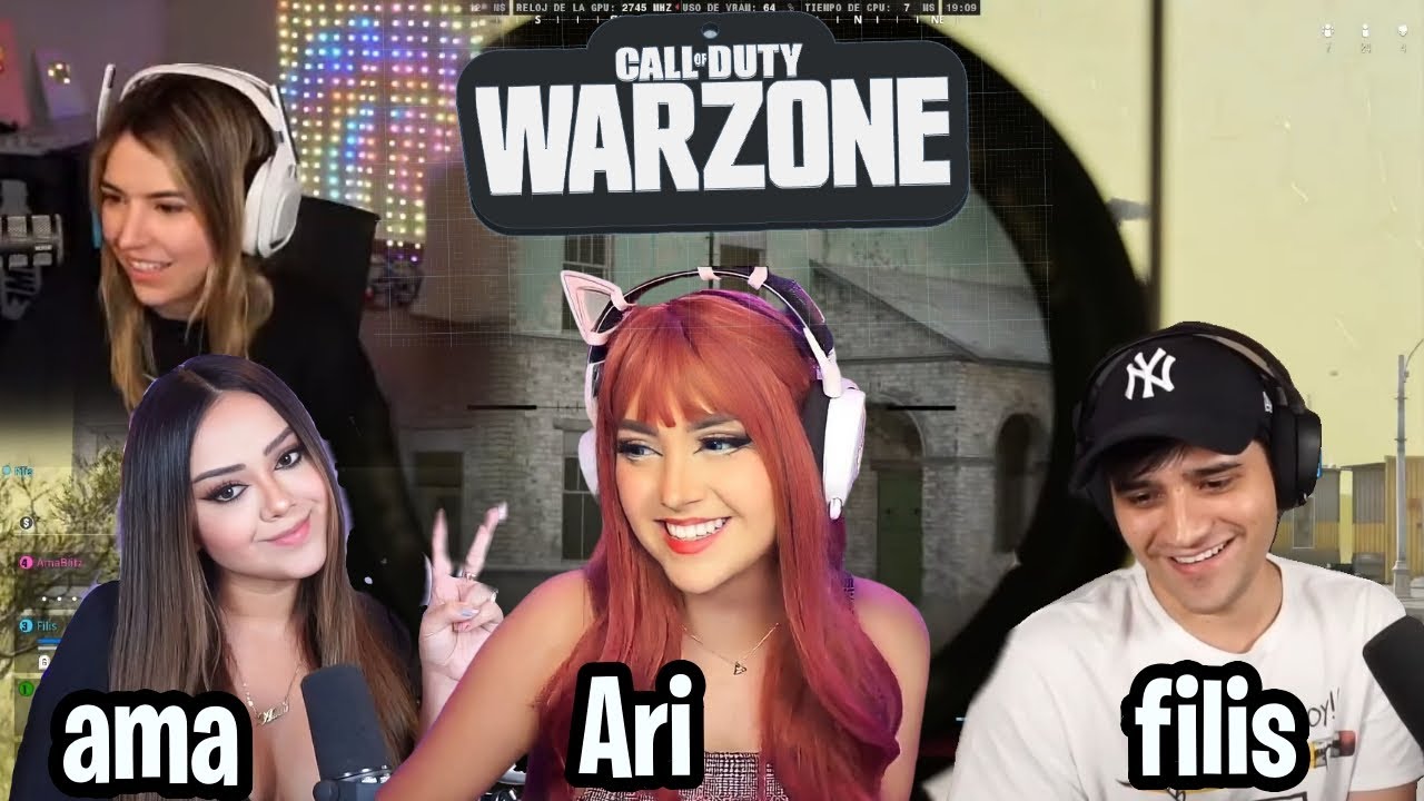 #riversgg   TARDE DE WARZONE con #arigameplays  ama, y filis