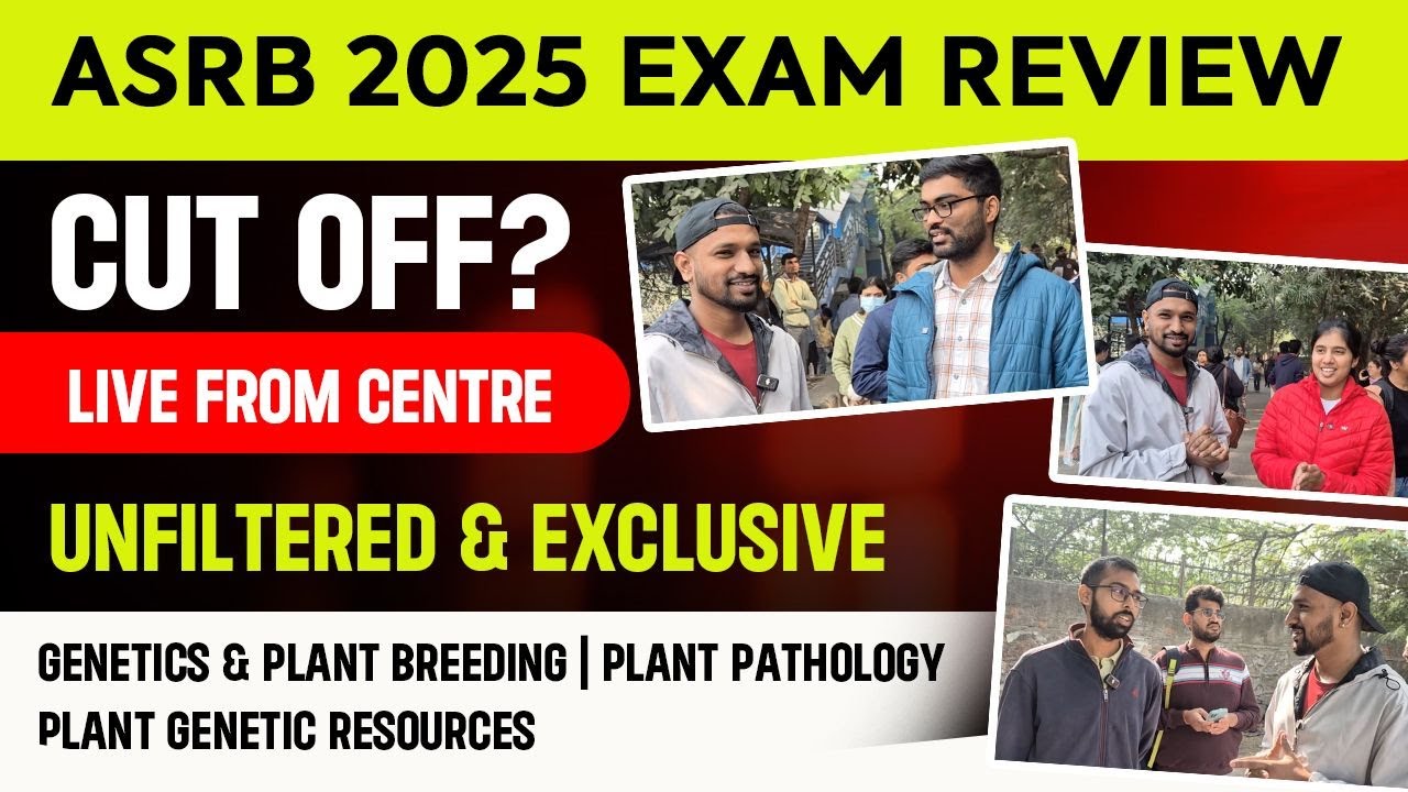 ASRB 2025 EXAM Review live for Delhi Centre| Difficulty level, Pattern and cutoff details