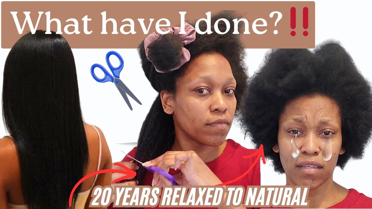 OMG I BIG CHOPPED My Waist length Relaxed Hair | 20 years relaxer FINALLY going Natural