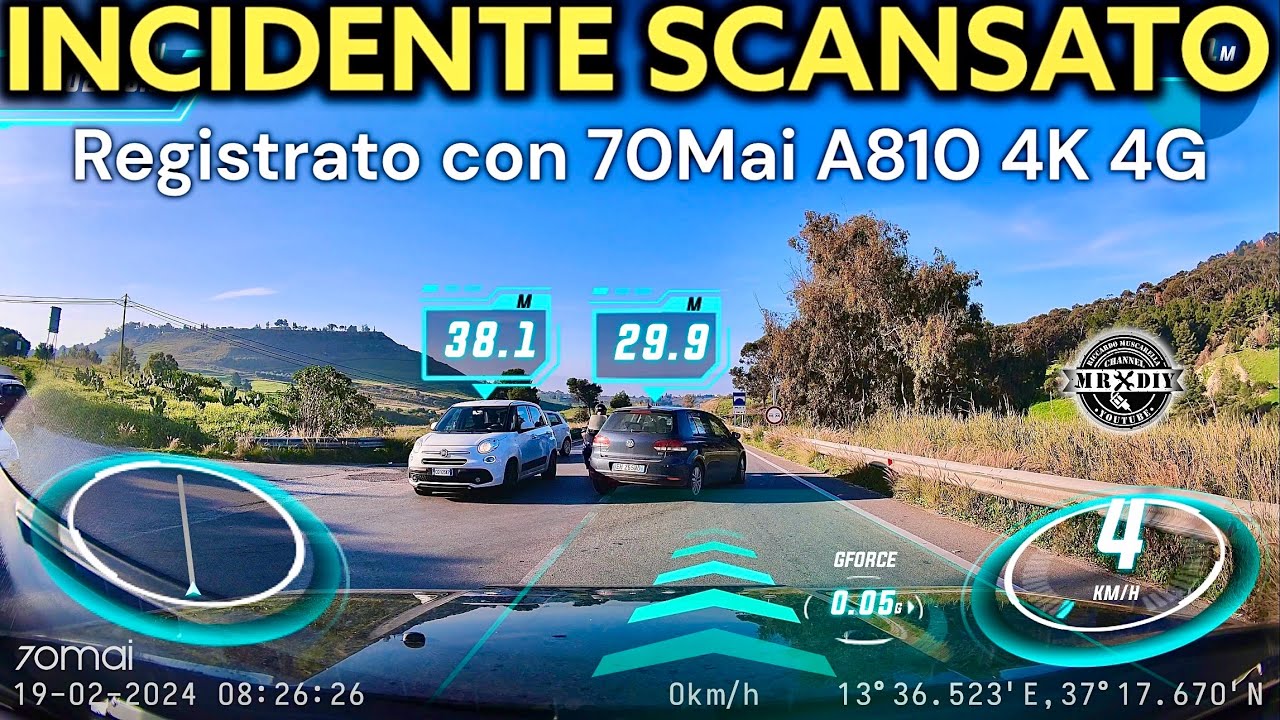La dash cam intelligente 4K che registra anche di notte, durante il parcheggio con la 70mai A810 4G