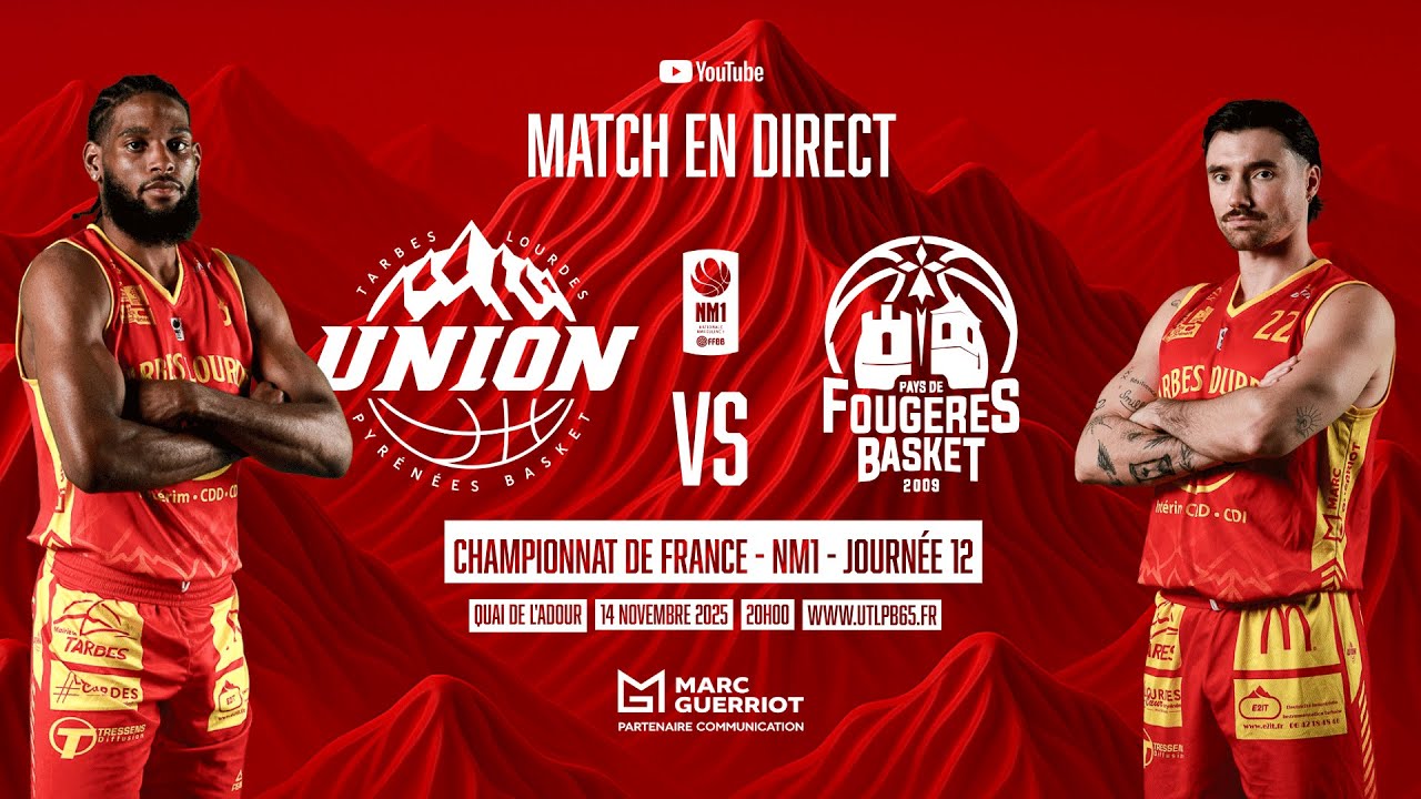 UNION TARBES LOURDES vs FOUGERES -  NM1 - Journée 12