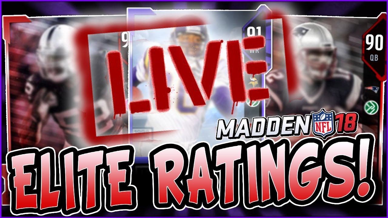 MUT 18 ELITE RATINGS REVEAL! | LIVE REACTION TO MUT 18 RATINGS!