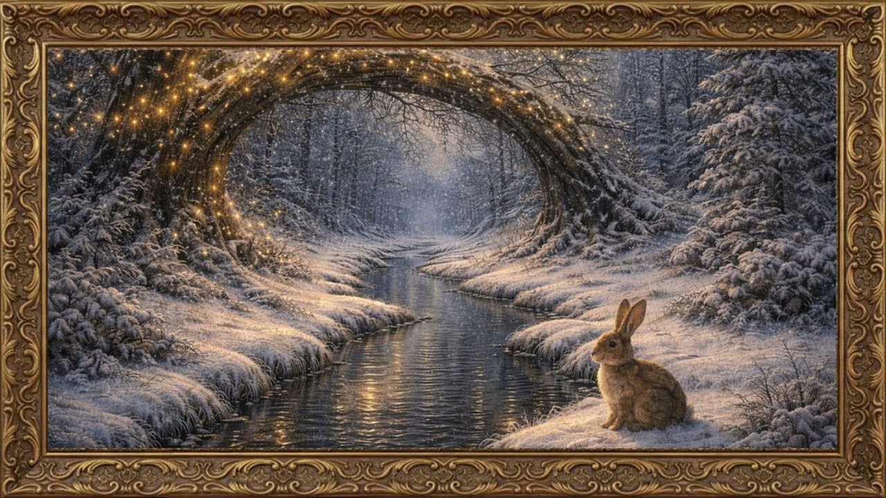 January Forest ❄️ Cozy Winter Fairytale | Snowy Woods, Soft Lights & Peaceful Ambience (2 Hours)