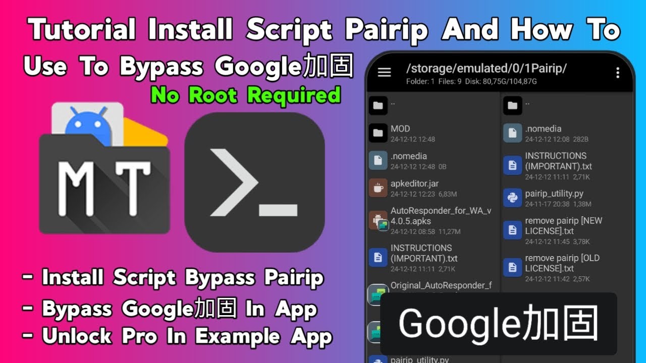 How To Install Script Pairip And Bypass Google加固 Without Root