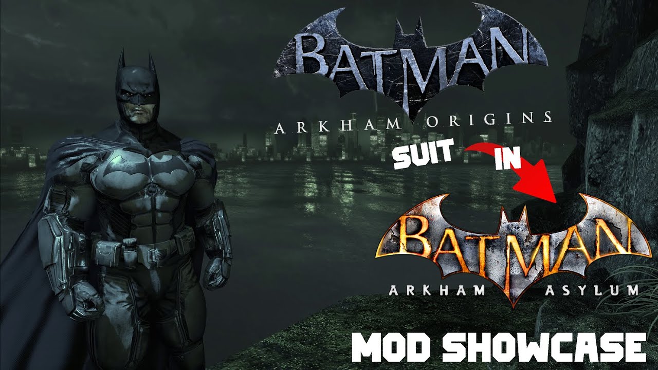 Default Arkham Origins suit in Batman Arkham Asylum Skin MOD Showcase (Origins Batman in Asylum)