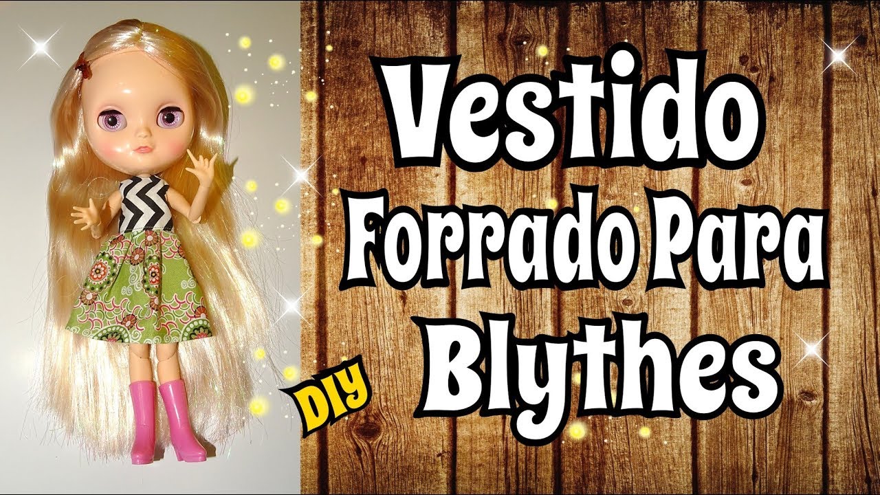 VESTIDO para Muñecas Blythe DIY Costura