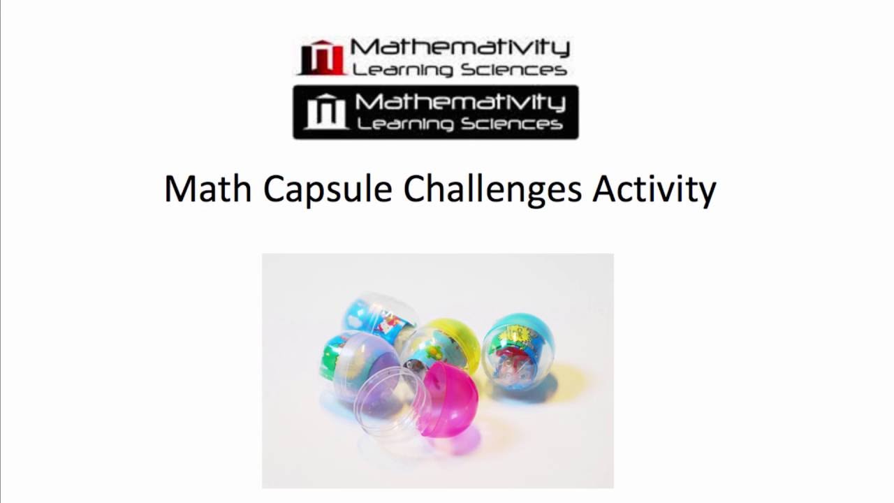 Math Capsule Challenges Activity