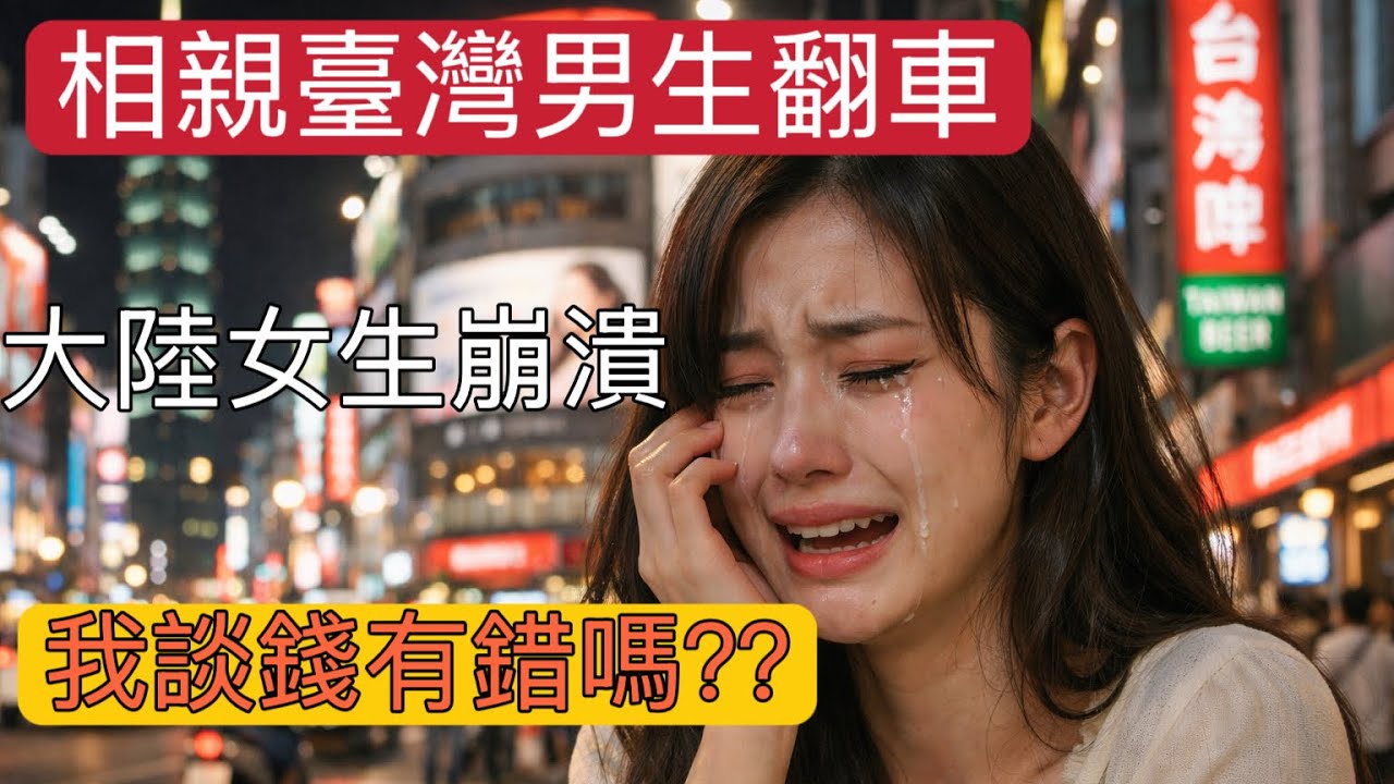 相親台灣男生翻車，大陸女生崩潰：我談錢有錯嗎？