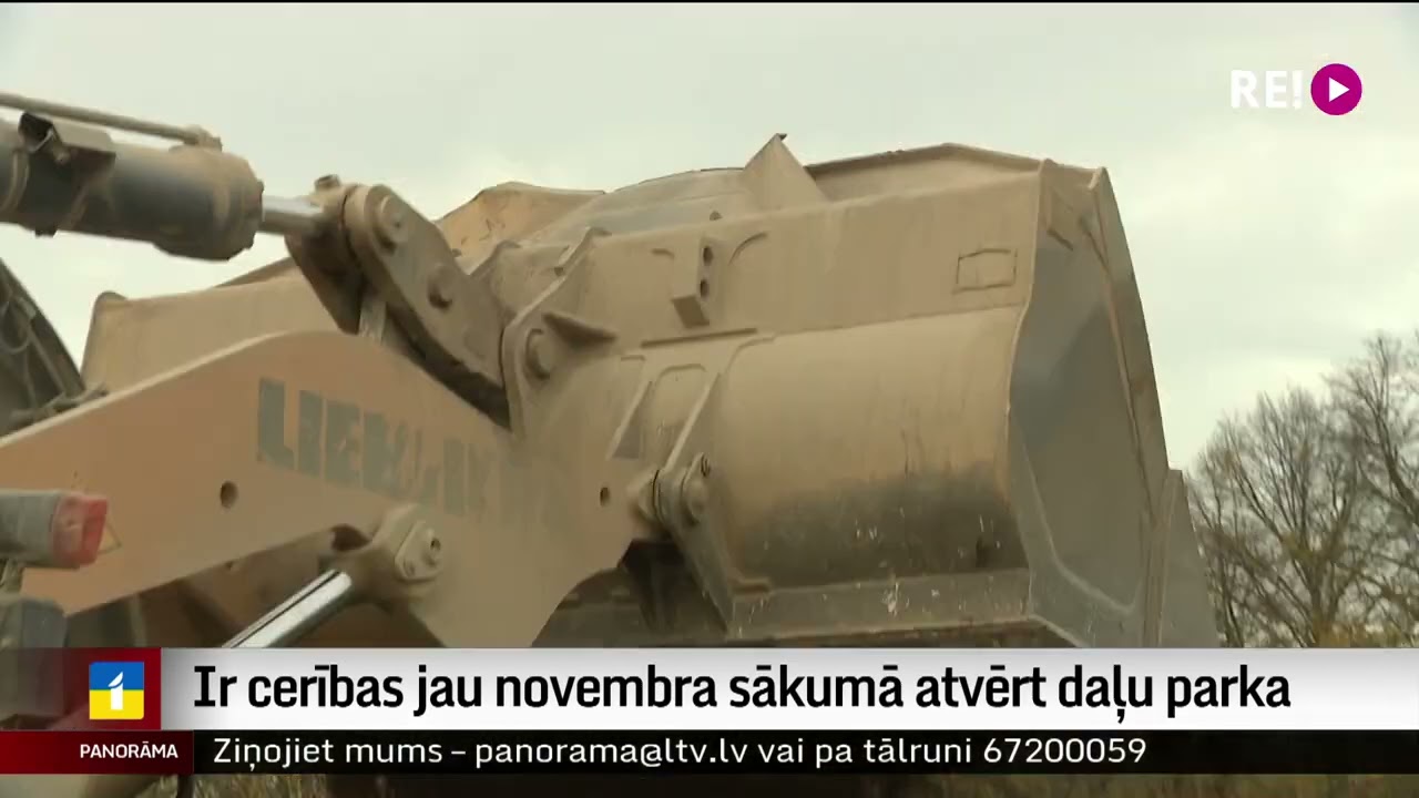 Ir cerības jau novembra sākumā atvērt daļu parka