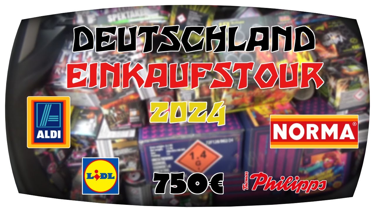 🇩🇪 FEUERWERK EINKAUFSTOUR 2024 | Absolute Eskalation! | 750€ | Pyrofreakk AT
