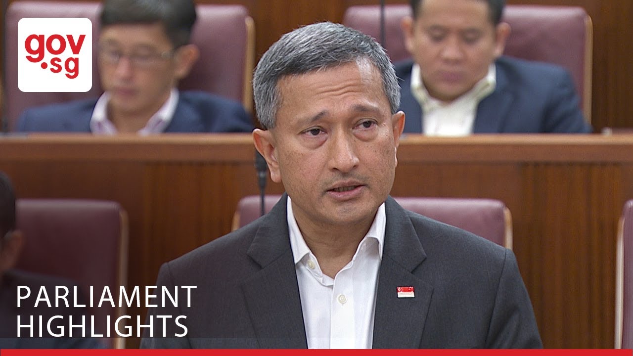 Minister Vivian on intrusions into Singapore Territorial Waters by Malaysian government vessels