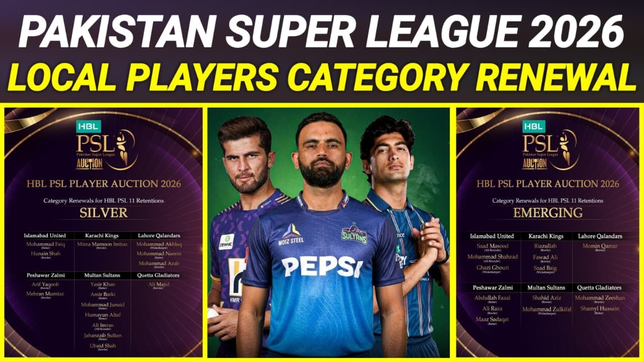Local Players Category Renewal | PL 11 Auction | PSL 11 Updates | PSL 2026