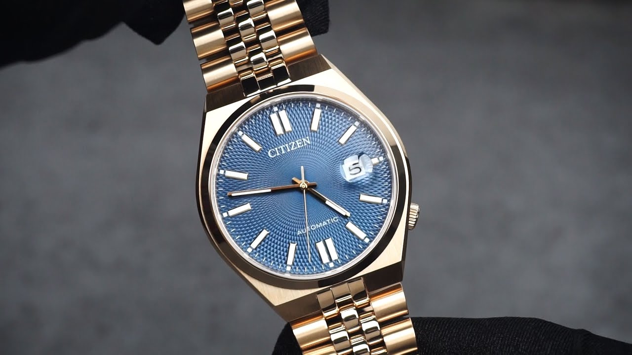 Đồng hồ nam Citizen Tsuyosa 60 Automatic NK0023-57L Rose Gold