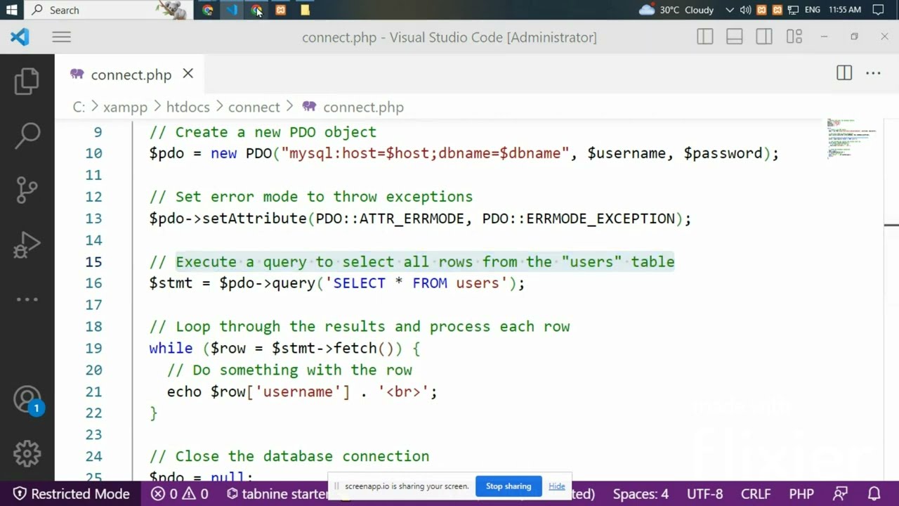 SHOW SELECTED OPTION VALUE FROM ARRAY & MySQL DATABASE USING PHP(How to connect phpmysql xamppwampp)