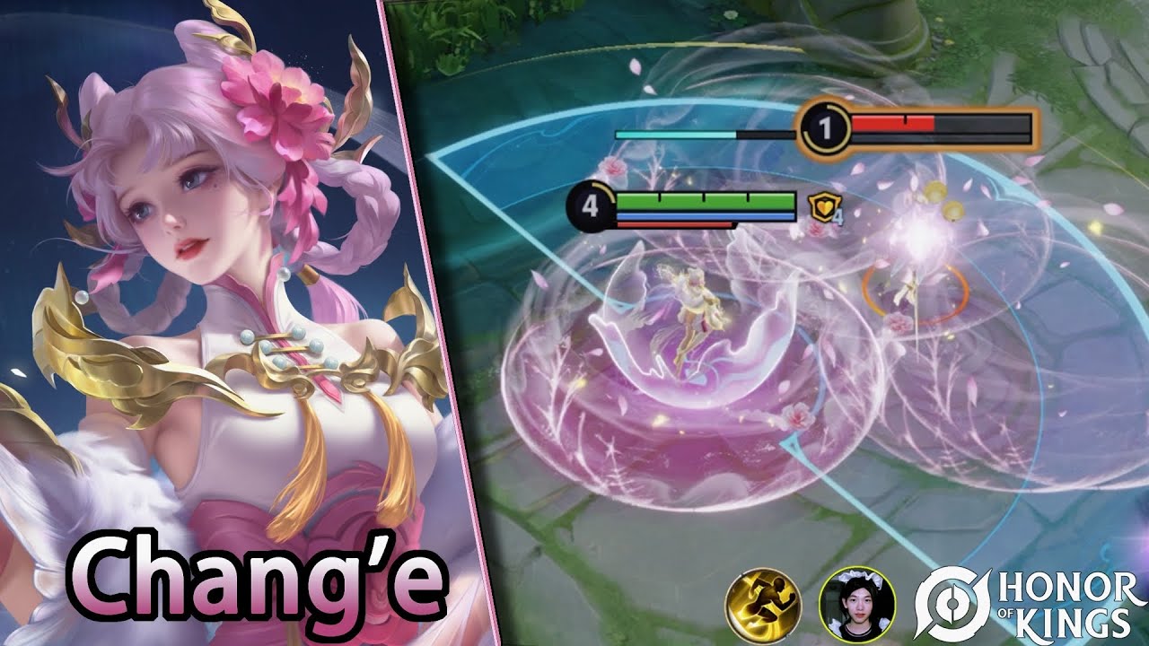 Honor of Kings （Chang‘e）One of the most beautiful heroes in HOK｜Um dos heróis mais bonitos de HOK