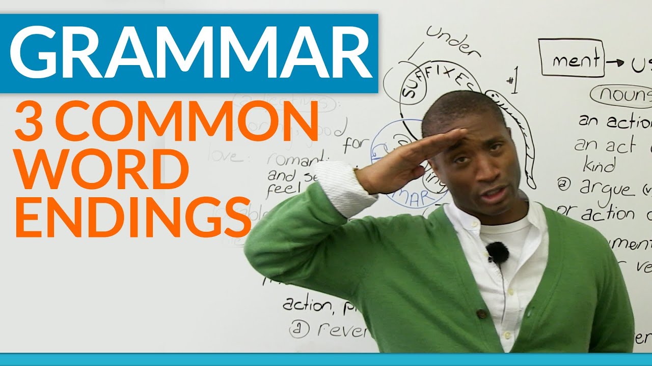 English Grammar - Word Endings - What are suffixes?