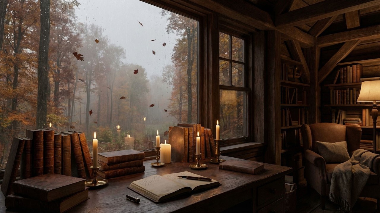 Música Relaxante para Estudar | Dark Academia Study Music | Ambiente Calmo para Foco