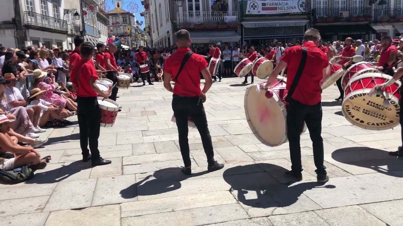 Bombos São Sebastião de Darque - exibição das pesadas na Festa da Nossa Senhora da Agonia 2022