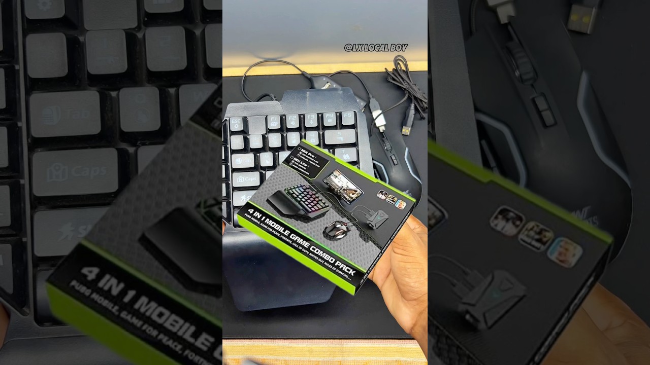 &ldquo;Level Up Your Mobile Gaming 🎮🔥 | 4 in 1 Gaming Combo Pack = Next Level Experience 🚀✨&rdquo;