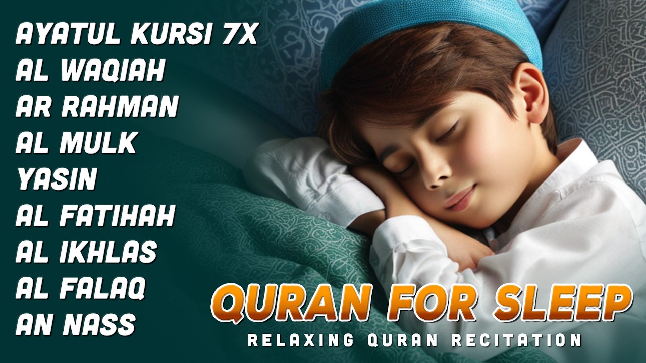 Relaxing Quran Recitation of Ayat Kursi, Surah Yasin, Rahman ,Al Mulk,Waqiah,Ikhlas,Falaq,An Nass