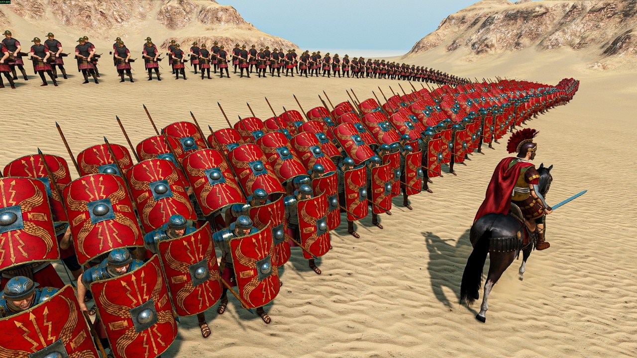 500 Roman Legionaries Make Their Last Stand Against 1,000 Carthaginians in the Desert