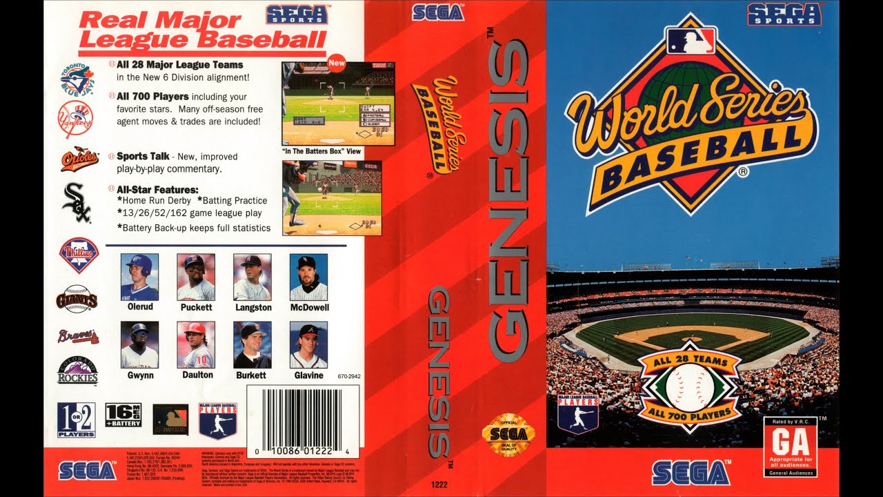 Мировая серия по бейсболу (Sega Genesis) – «Филадельфия Филлис» против «Торонто Блю Джейс»