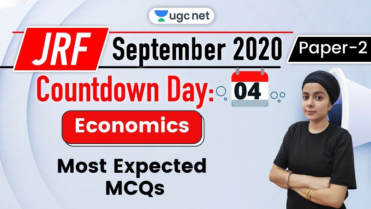 UGC NET Paper 2 Crash Course | Economics by Simranjit Kaur | Most Expected MCQs