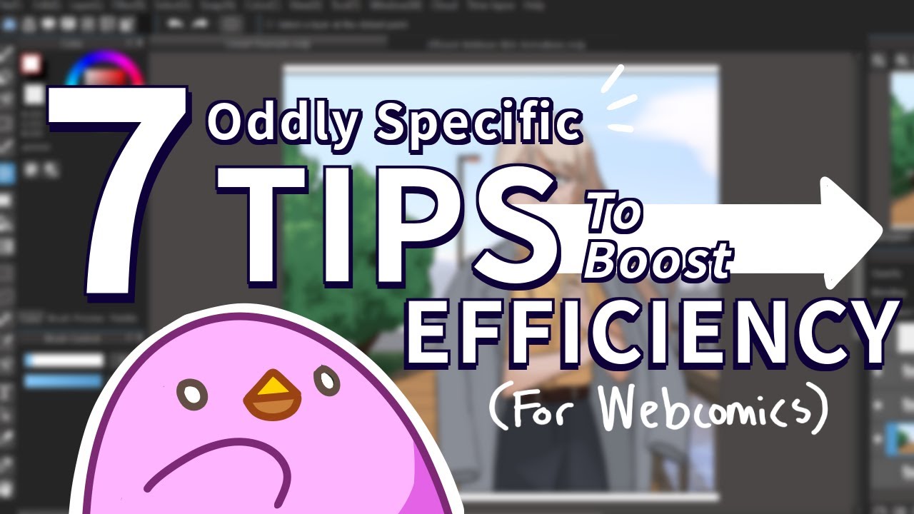 7 Oddly Specific Ways to Increase EFFICIENCY When Creating WEBCOMICS | Medibang Paint Pro