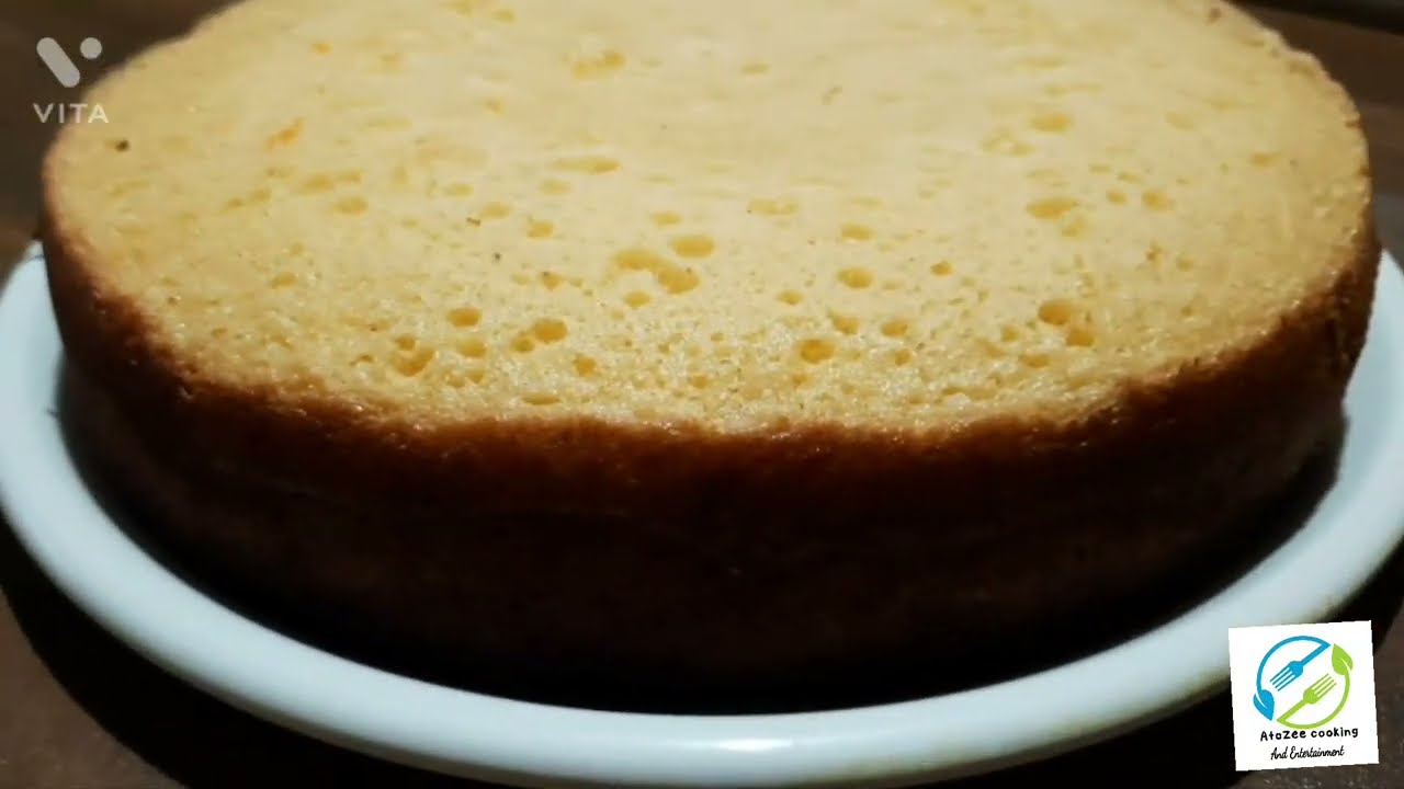 #Sponge cake No oven sponge cake #AtoZee cooking and entertainment