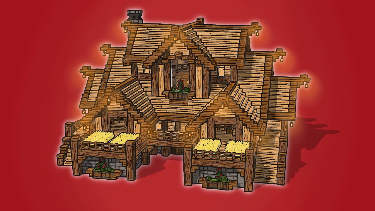 Minecraft: Build a Large Survival House Tutorial [Step by Step]
