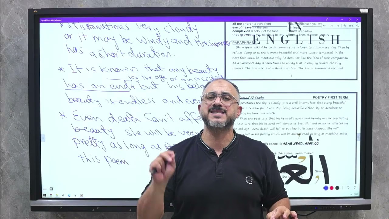 قصيدة sonnet 18