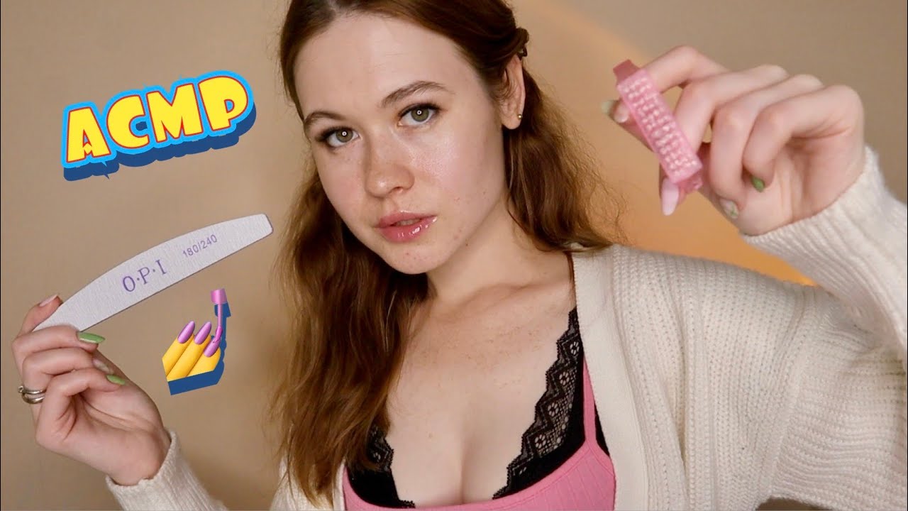 АСМР милая маникюрщица и экспресс маникюр 💅