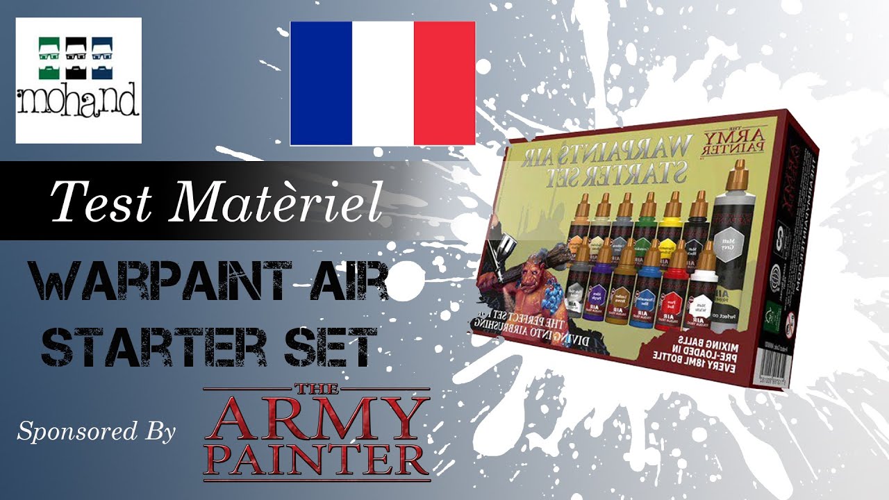 Test Matériel : Peinture Aérographe Army Painter - Peinture sur figurine - Tutoriel