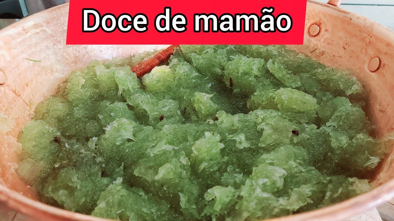 DOCE DE MAMÃO RALADO #COMO DEIXÁ-LO VERDINHO.