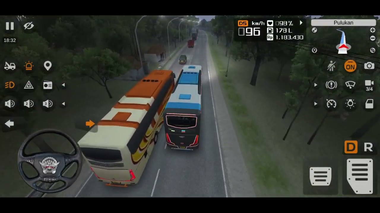 High Speed Bali Bus Trip Gameplay | BUSSID Bus Simulator Indonesia