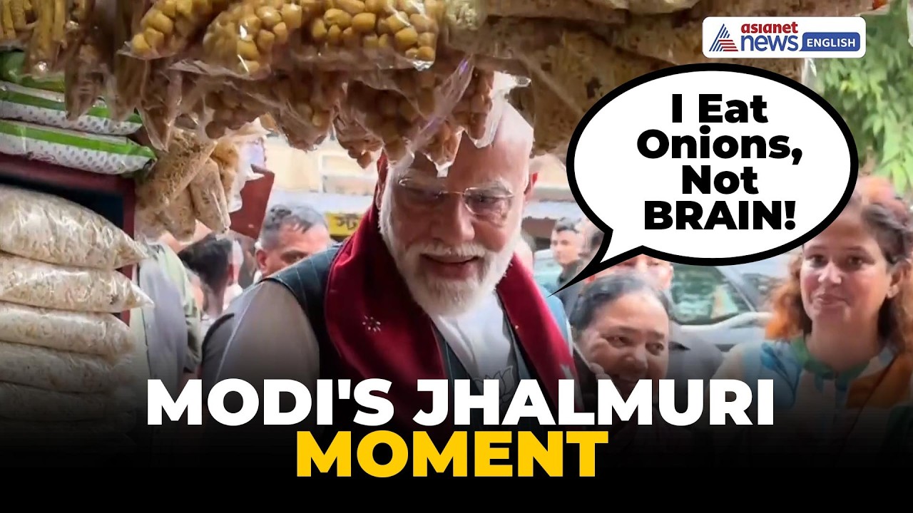 PM Modi&rsquo;s Jhalmuri Moment In Jhargram Goes Viral | Bengal Elections 2026