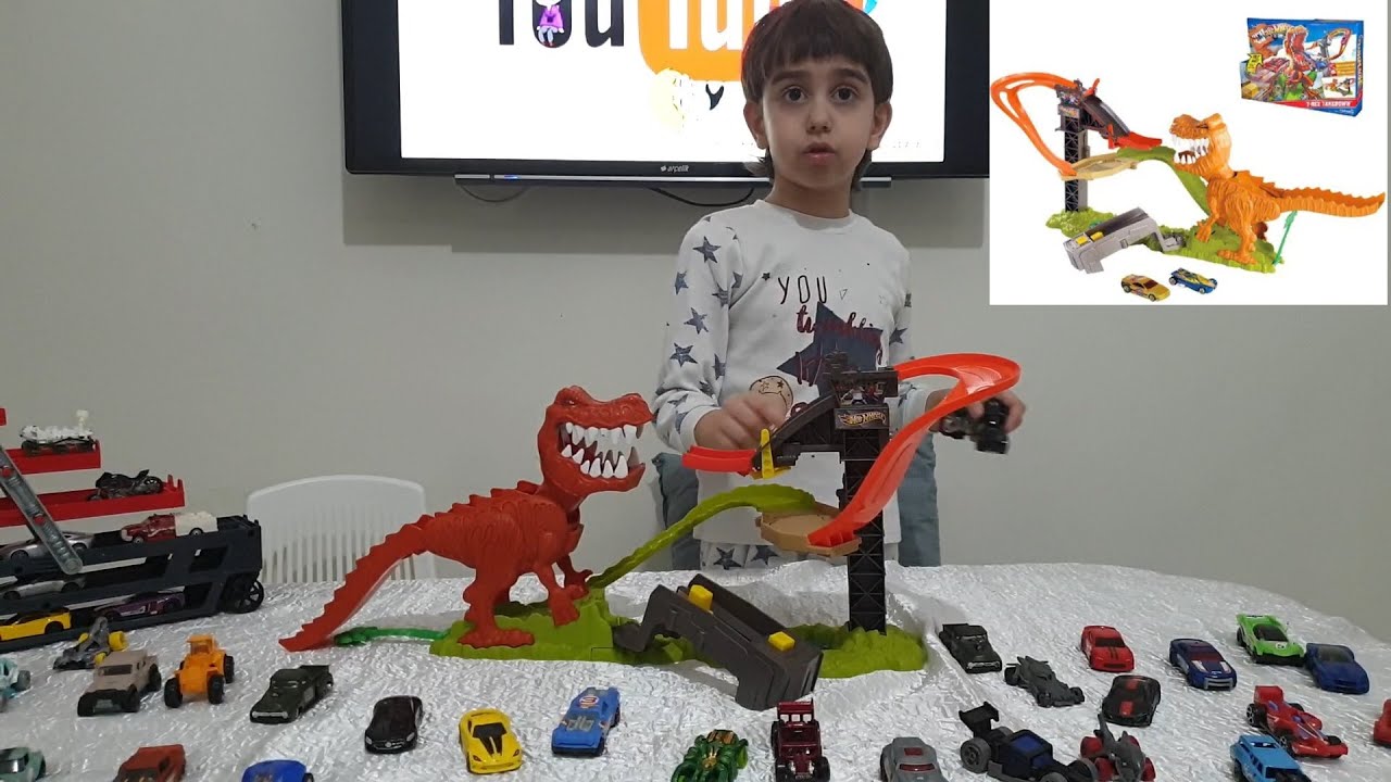 HOT WHEELS TREX  DİNAZOR OYUNCAK ARABA _ OYUNCAK VİDEOLARI ,KURULUM, FİTKAER