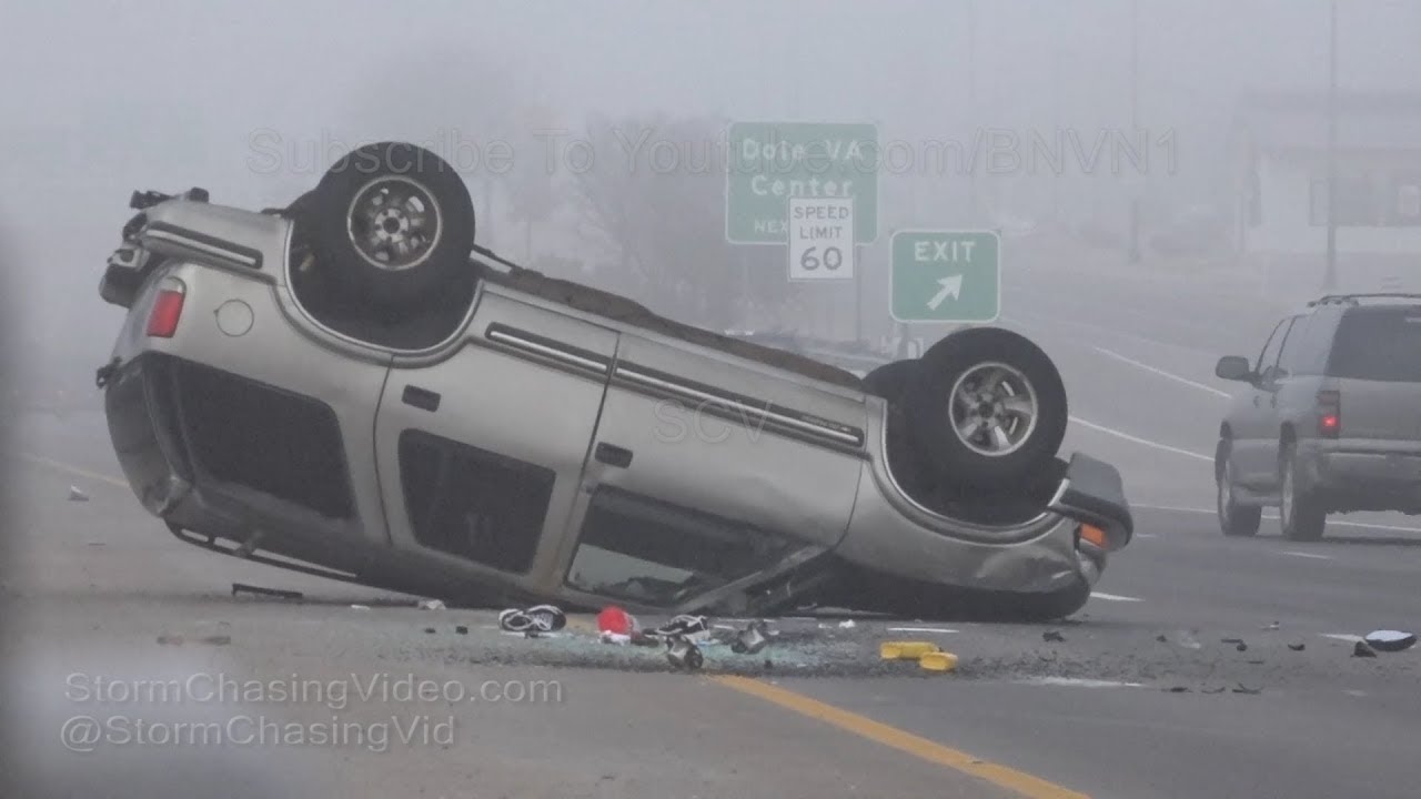 Freezing Fog Causes Crashes in Wichita, KS - 1/15/2019