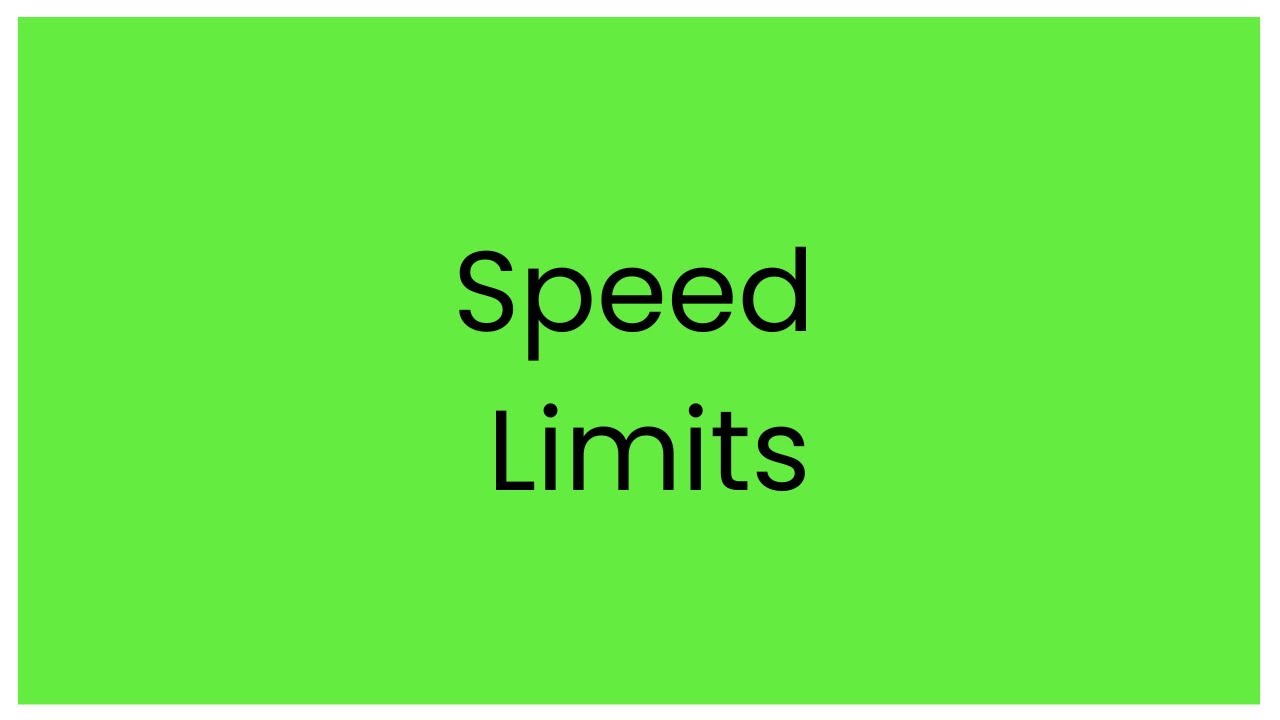 Minimum Speed Limit - UK Theory Test