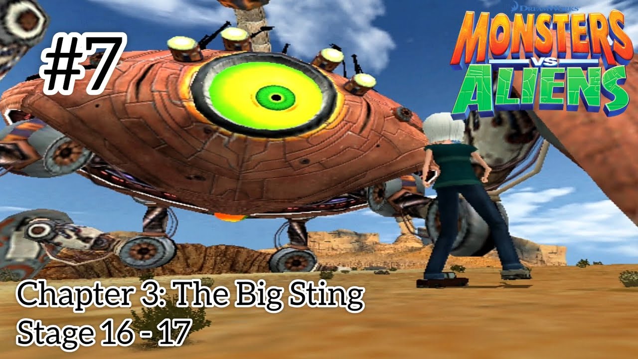 Monsters vs. Aliens (PS2) | Chapter 3: The Big Sting, Stage 16 - 17