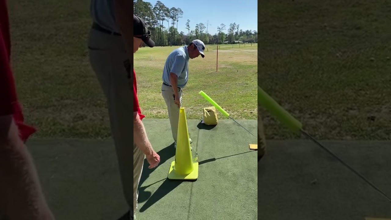 Day 2 at Mike Bender Golf Academy With Matt Wilkes - Hitting Station Setup