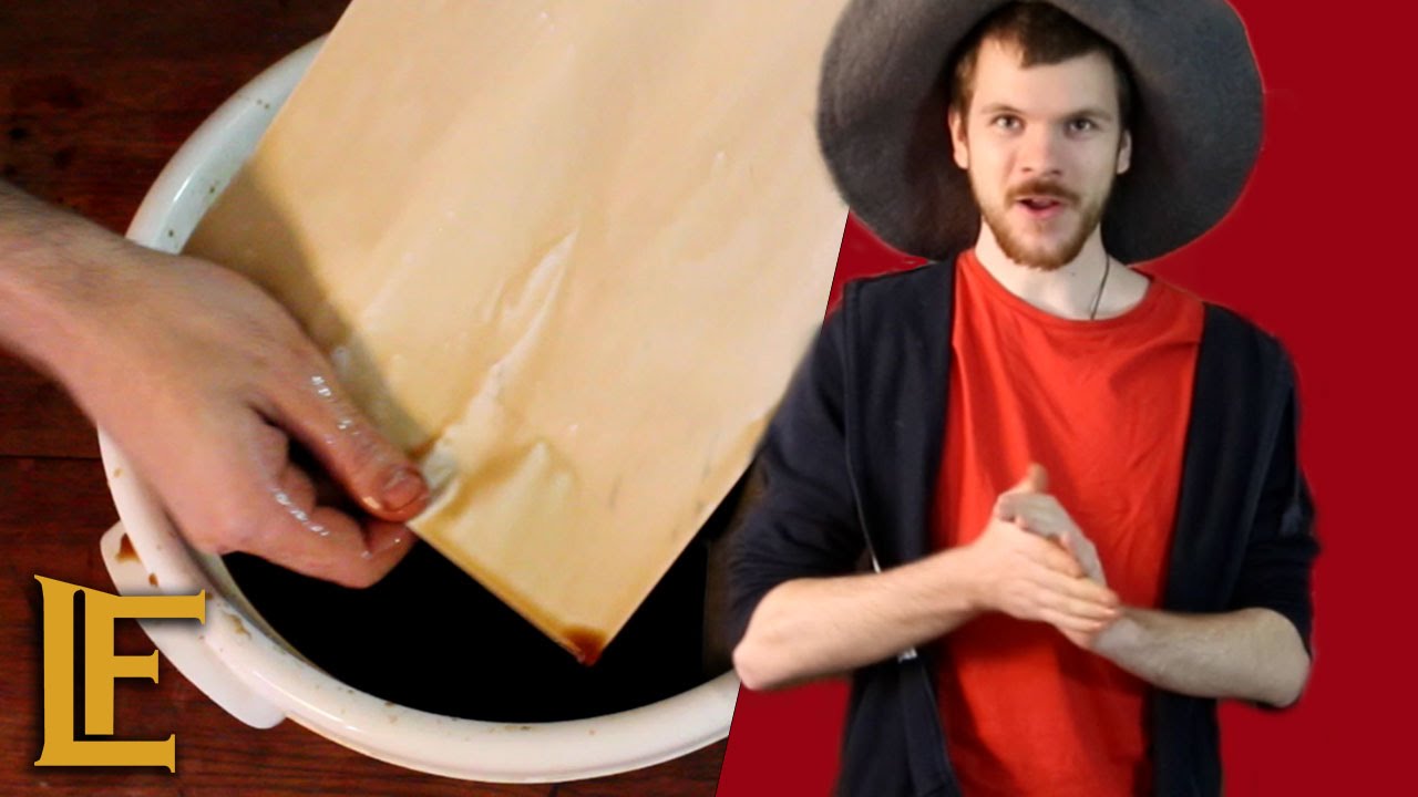DIY Paper - 2 ways of making fake parchment