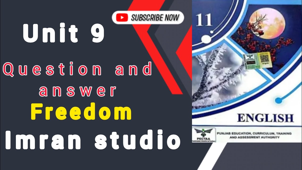 📘 Freedom | Questions & Answers | 1st Year English | Imran Studio