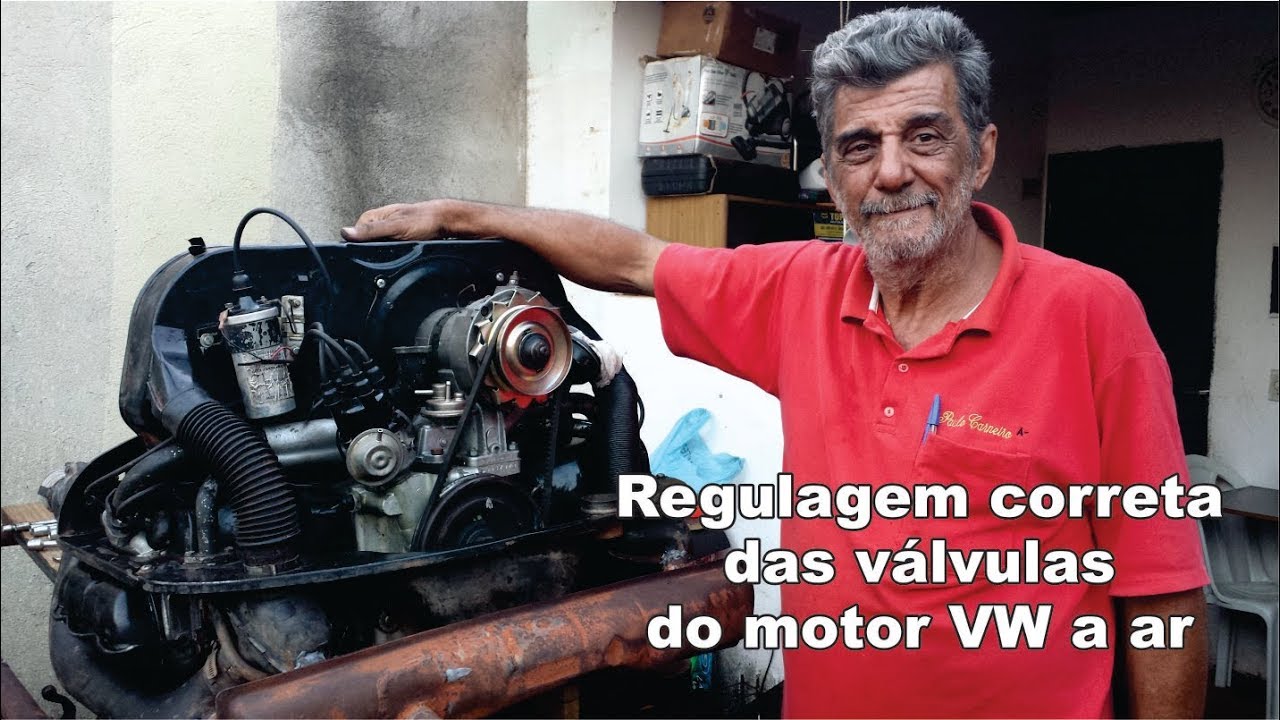 Regulagem correta das válvulas do motor VW a ar #MotorKombiAirCooled