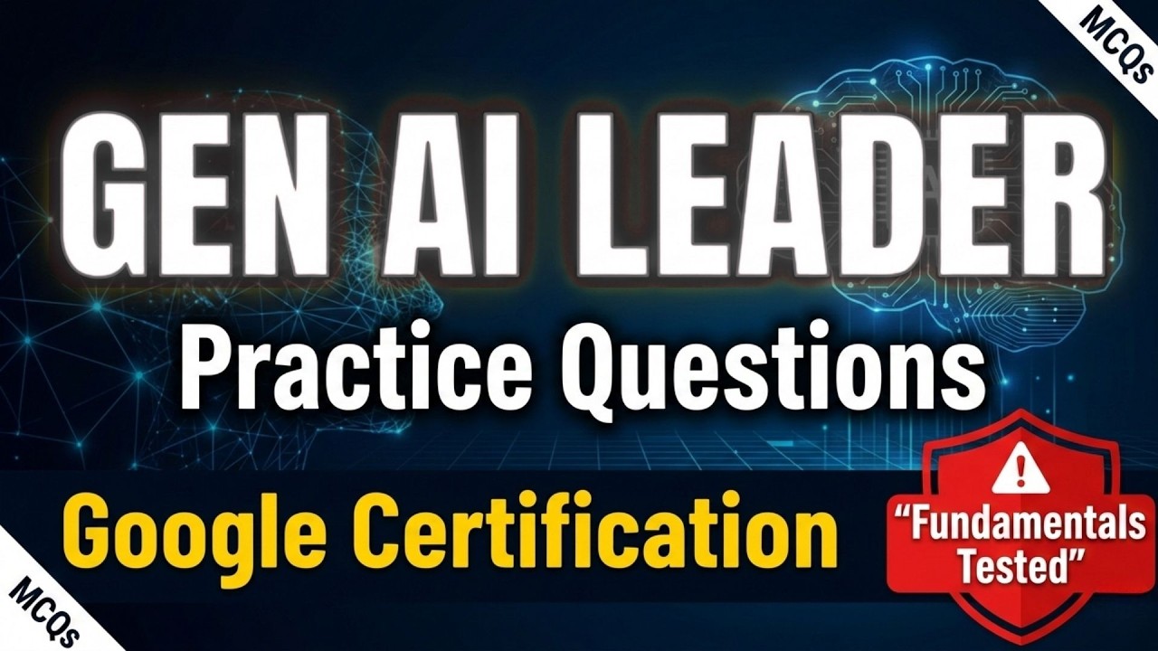 Pass Google Generative AI Leader | Generative AI Leader Practice Questions (Fundamentals of Gen AI)
