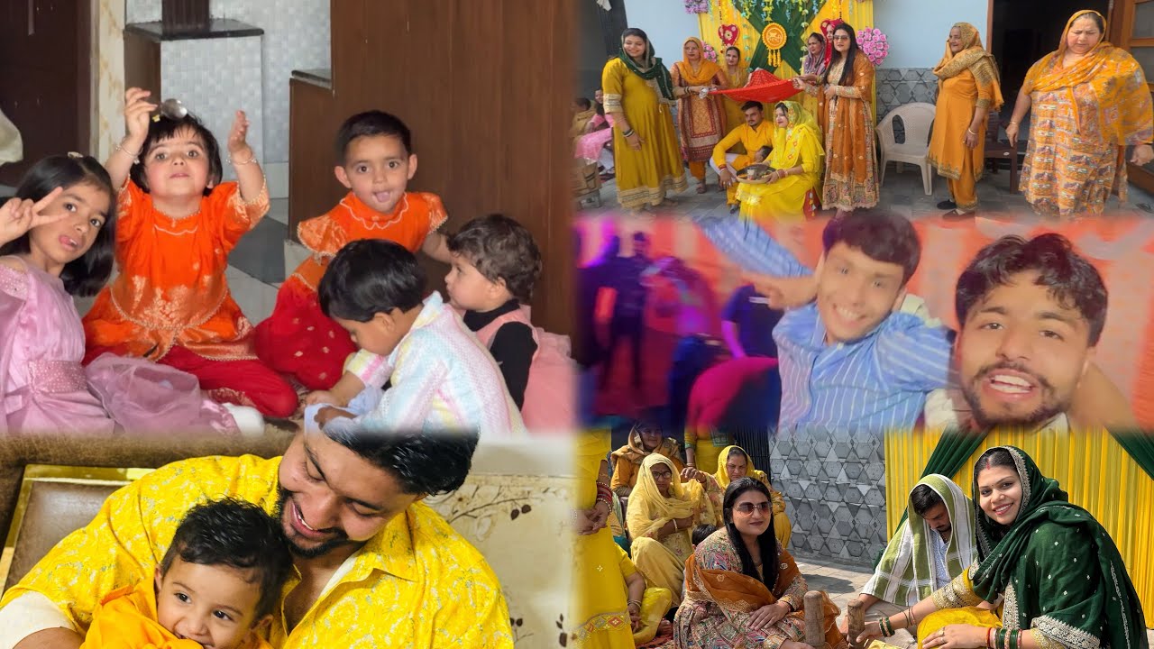 Aditya bhai ki haldi function me enjoy 🥳