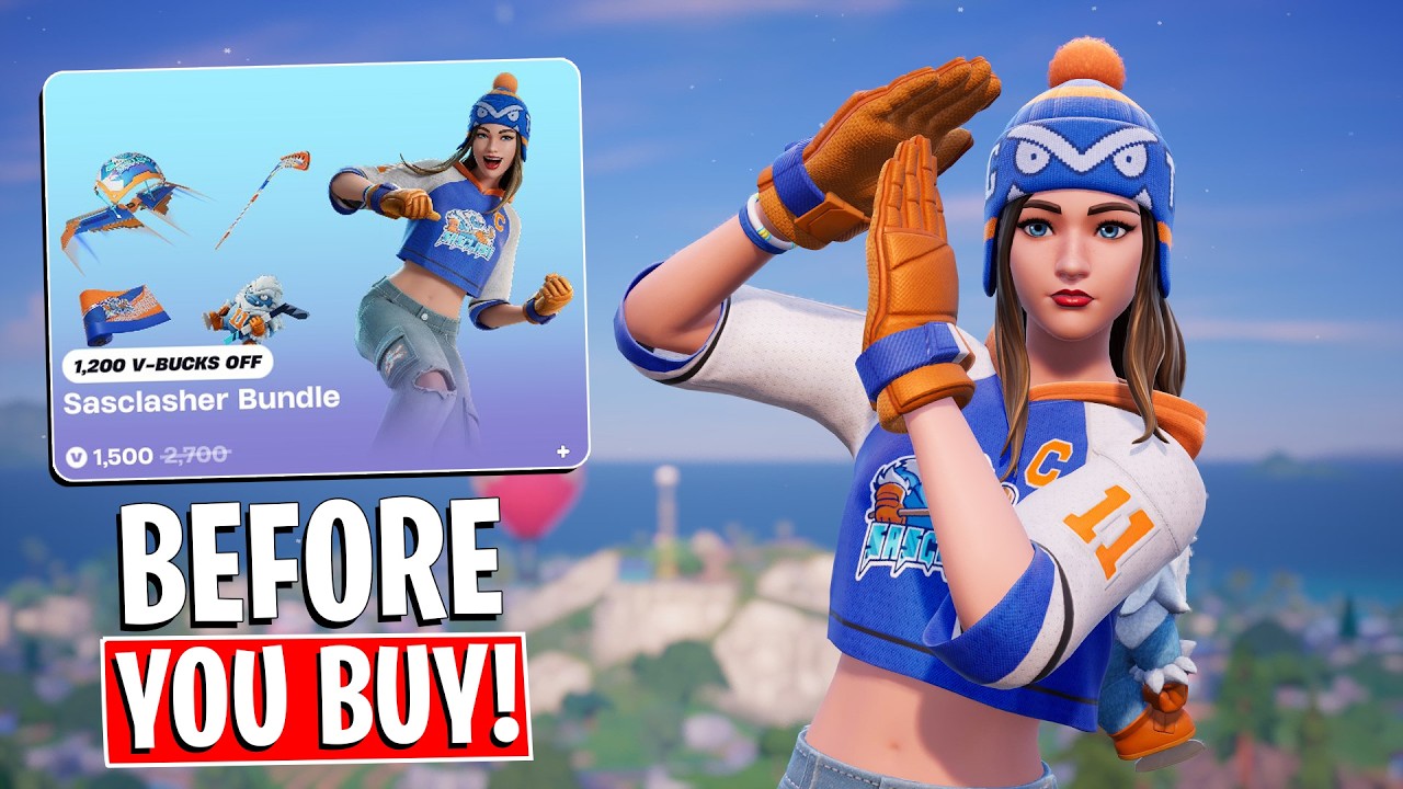 Новый хоккейный набор SASCLASHER! Геймплей + комбо! Перед покупкой (Fortnite)